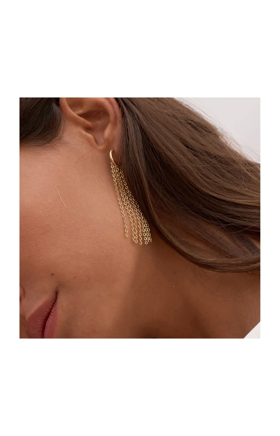 Boucles d'oreilles - Acier inoxydable doré - Image 2