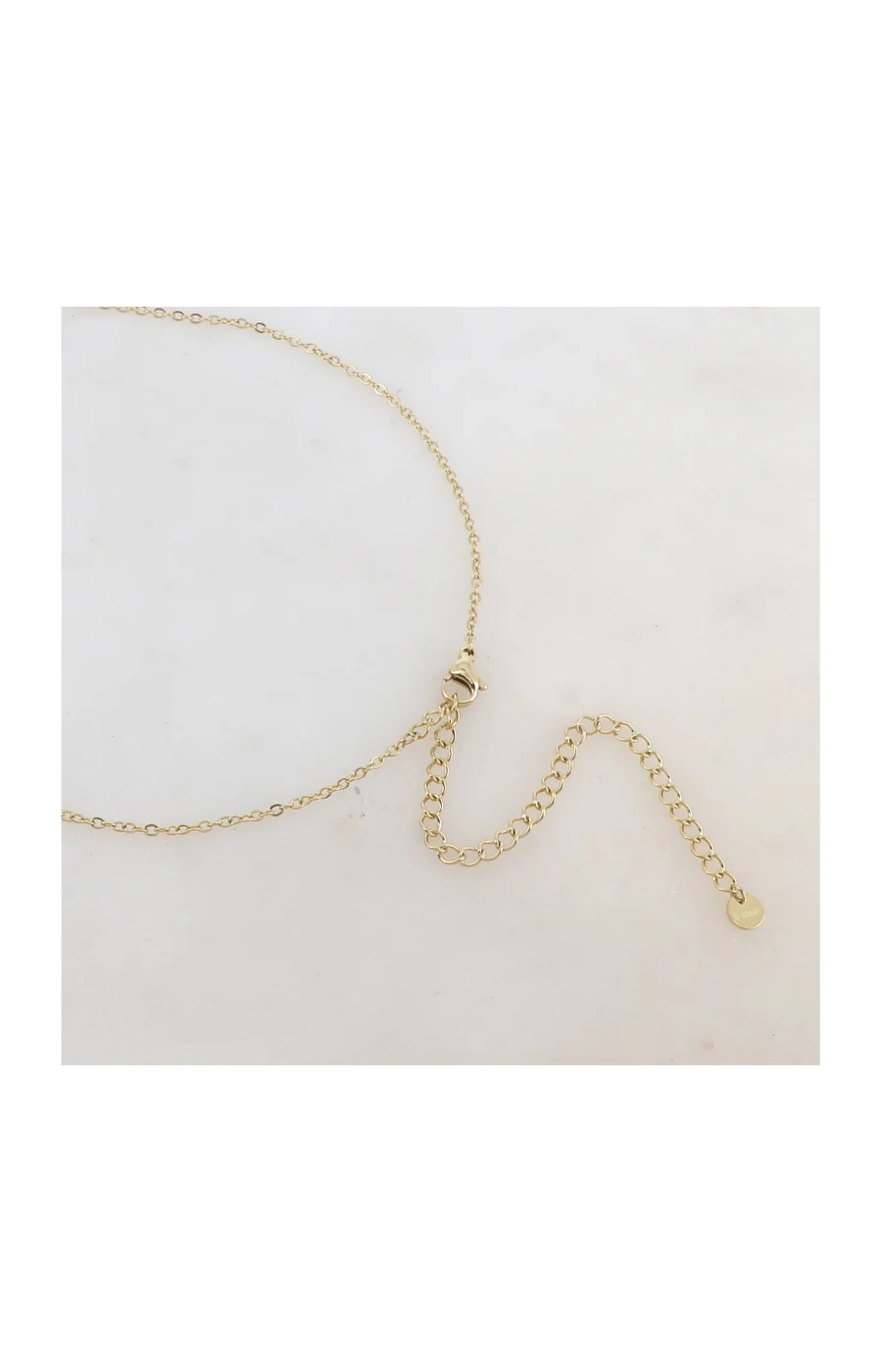 Collier - Acier inoxydable doré & perles de rocaille - Image 2