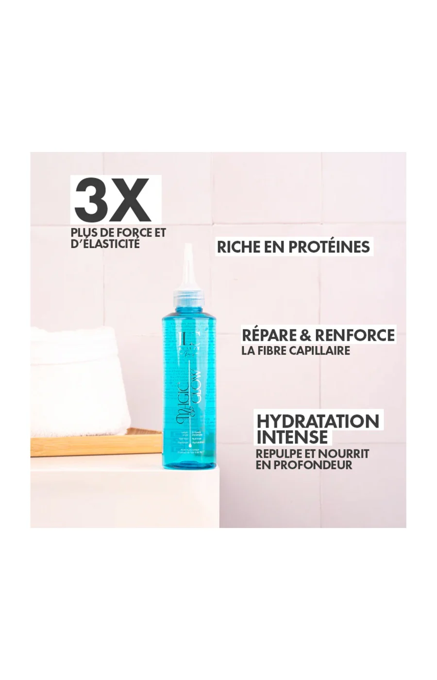 Eau réparatrice - Cheveux secs & cassants - Magic Glow - 200 ml - Image 3