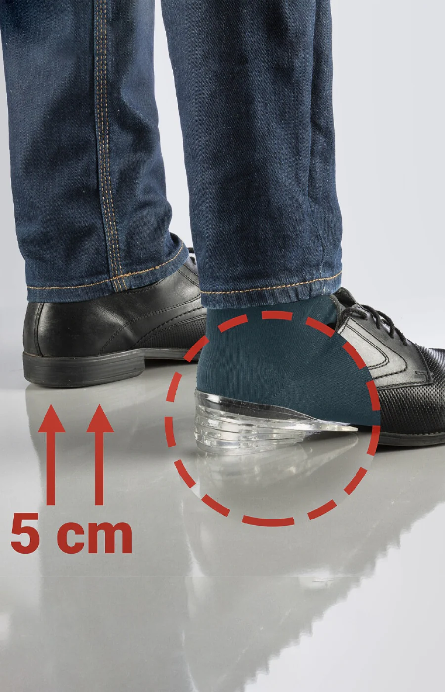 Talonnettes réglables en silicone - 5 cm - Image 2