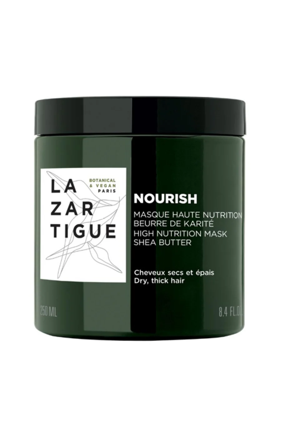 Masque nourrissant - Beurre de karité - Cheveux secs & épais - 250 ml