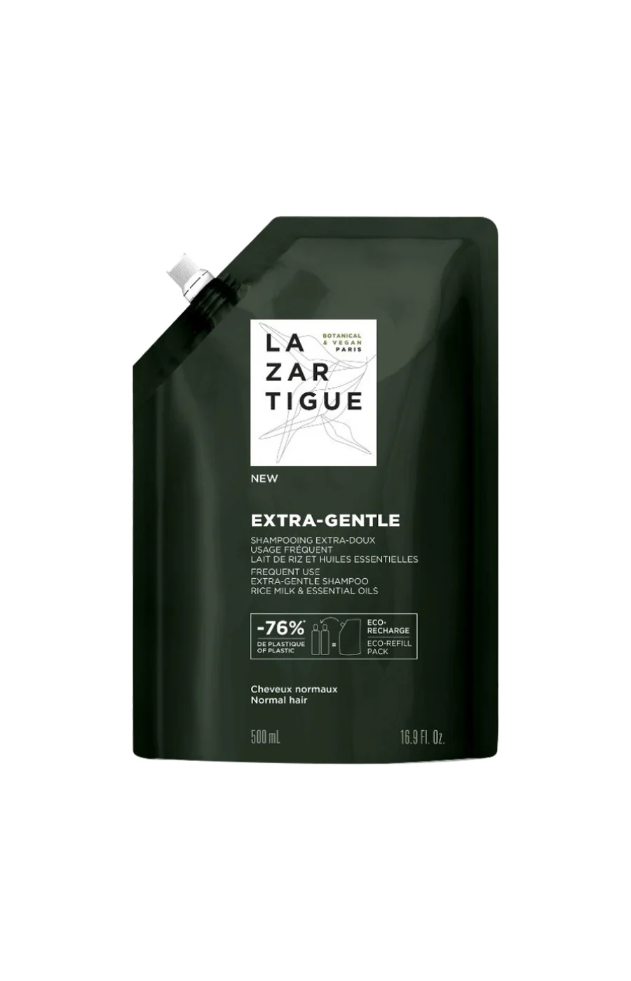 Recharge shampoing extra-doux - Cheveux normaux - 500 ml