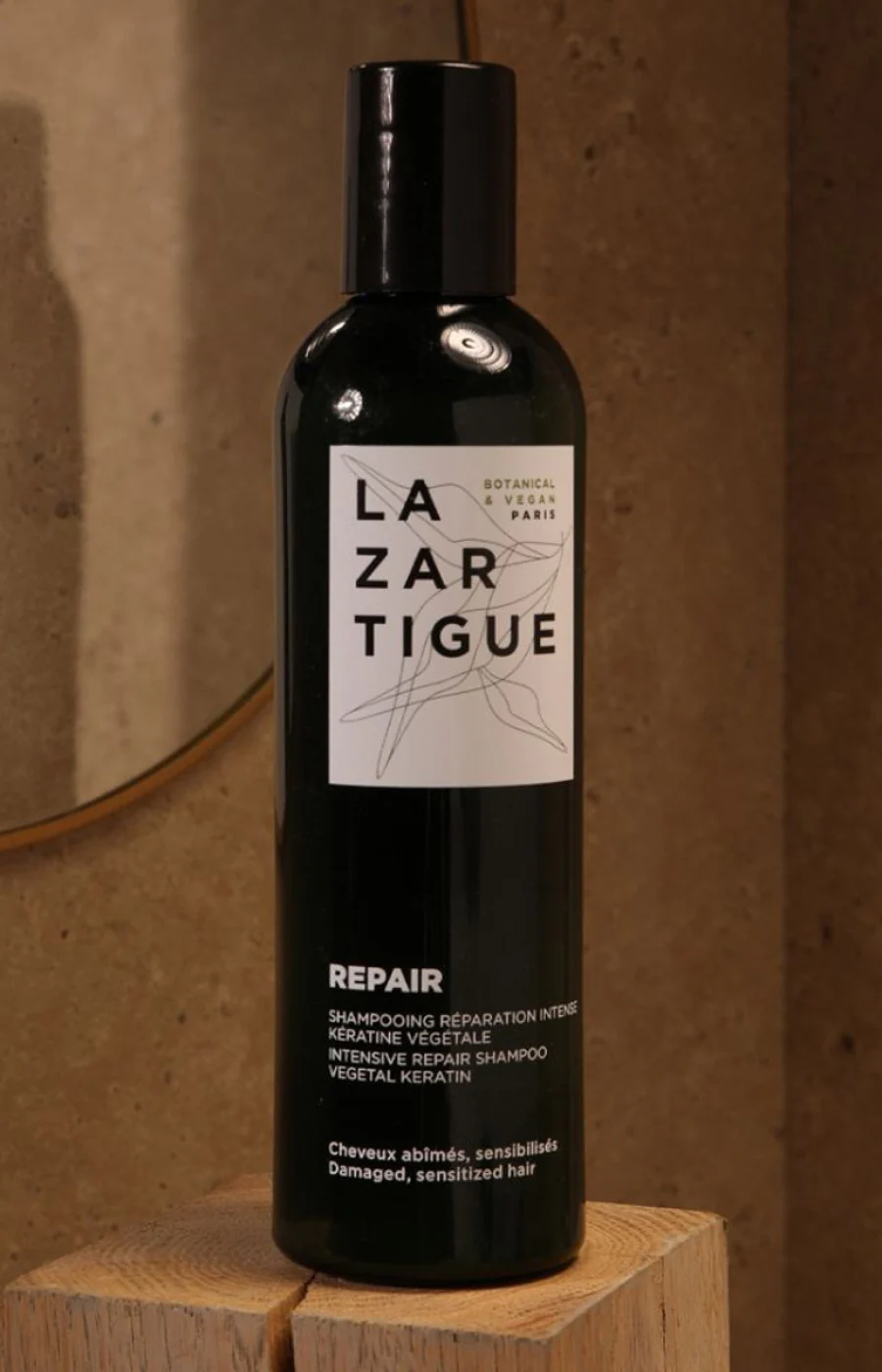 Shampoing réparateur - Kératine végétale - Cheveux abîmés & sensibilisés - 250 ml - Image 2