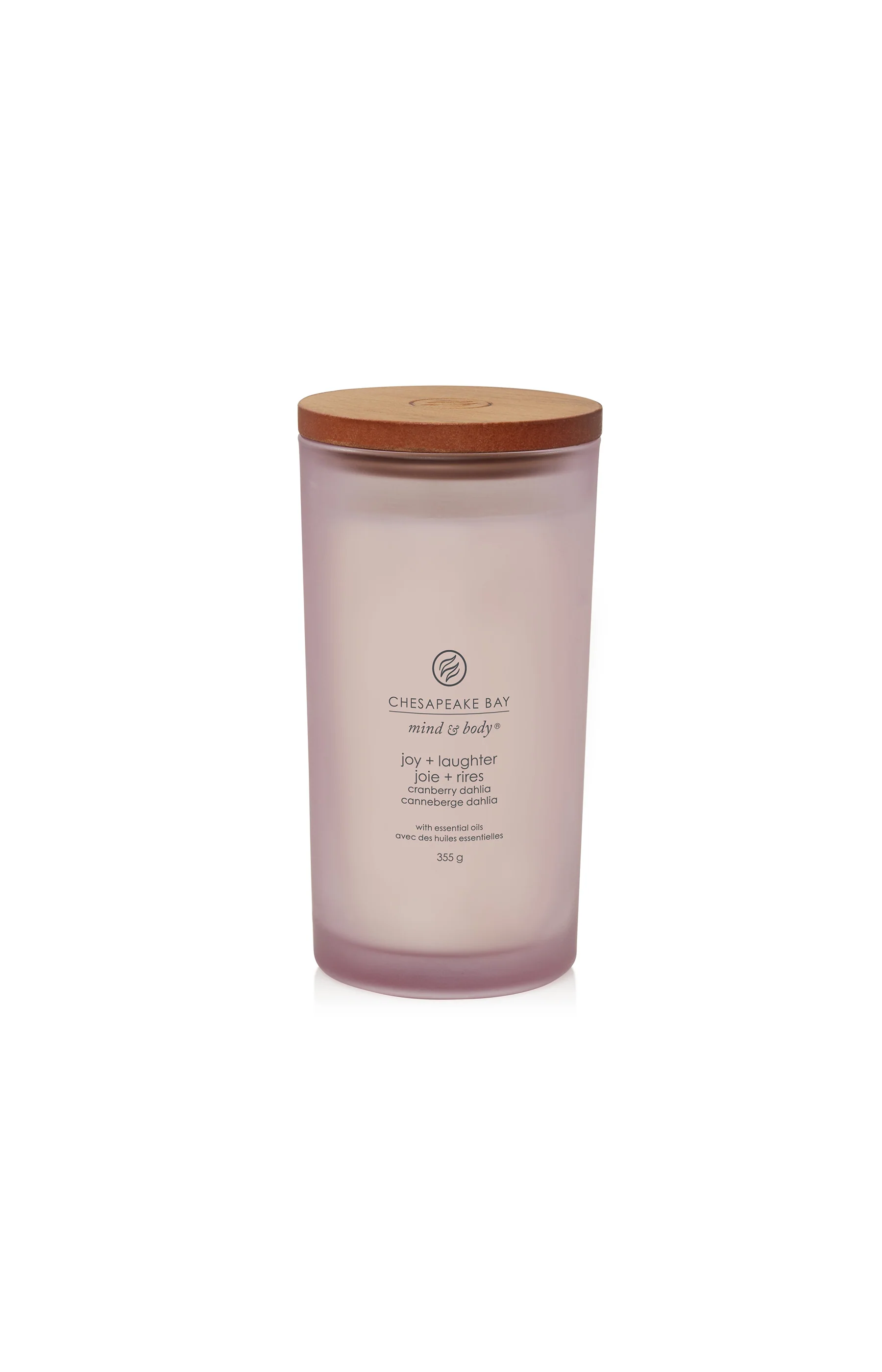 Bougie gobelet - Joie & Rires - Grand modèle - 355 g
