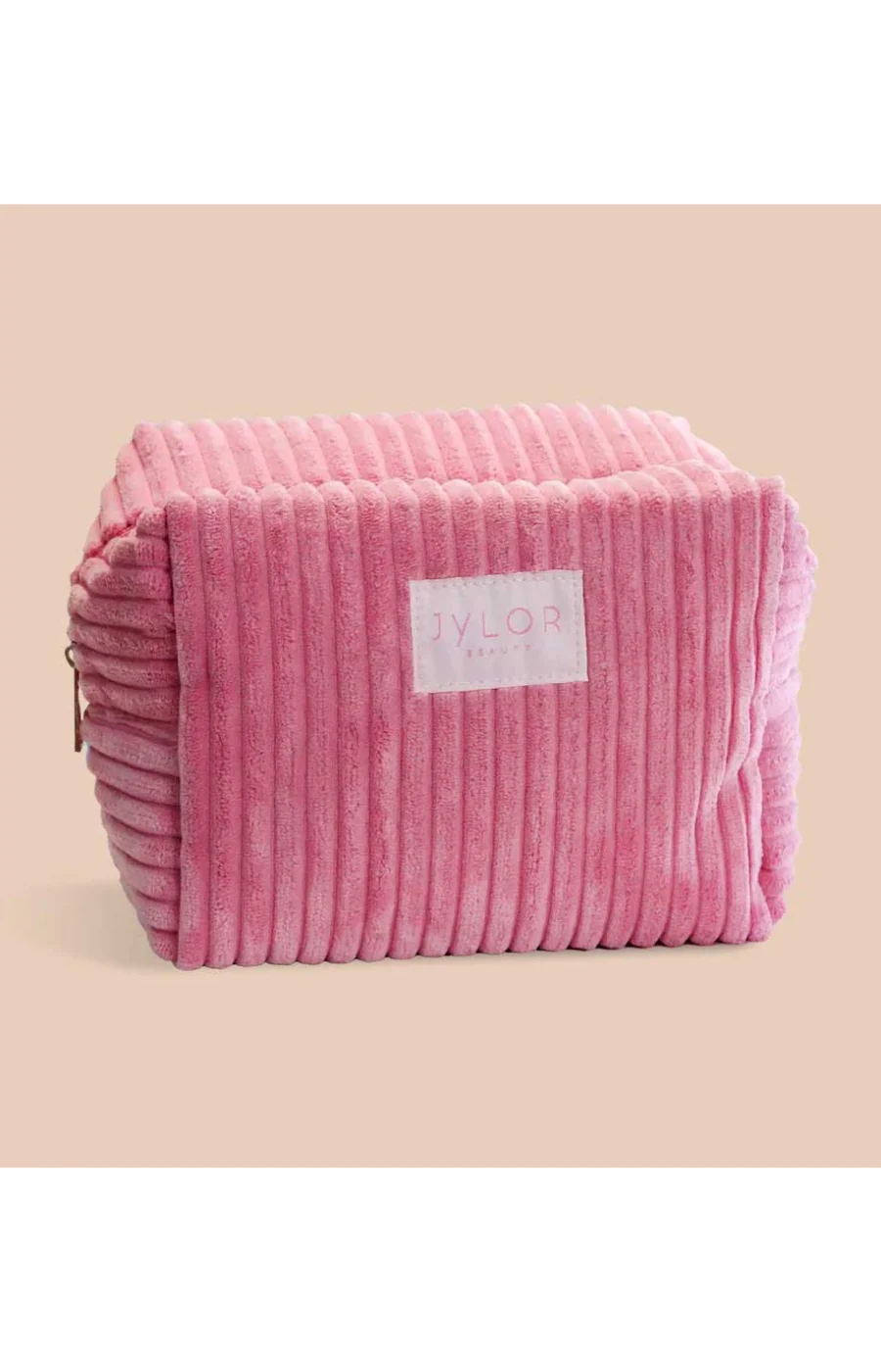 Trousse de toilette - Velours côtelé - Rose