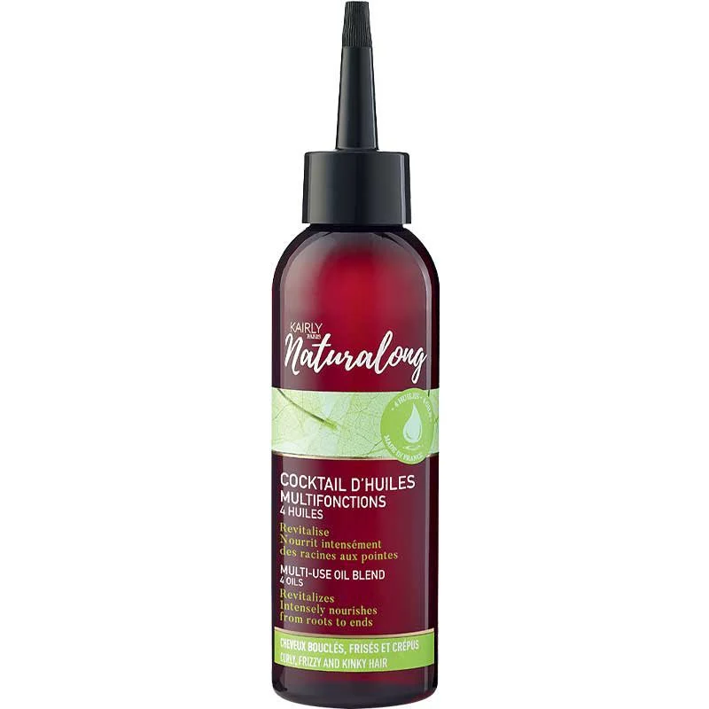 Huile nourrissante & régénérante - Huile de pépin de raisin & karité - Cheveux bouclés, frisés & crépus - 150 ml