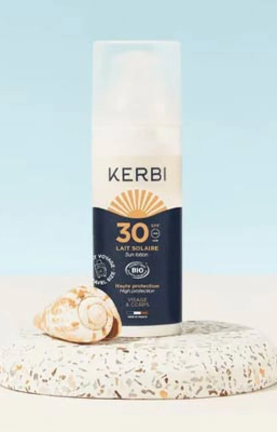 Lait solaire bio SPF 30 - Monoï - Visage & corps - 50 ml - Image 2