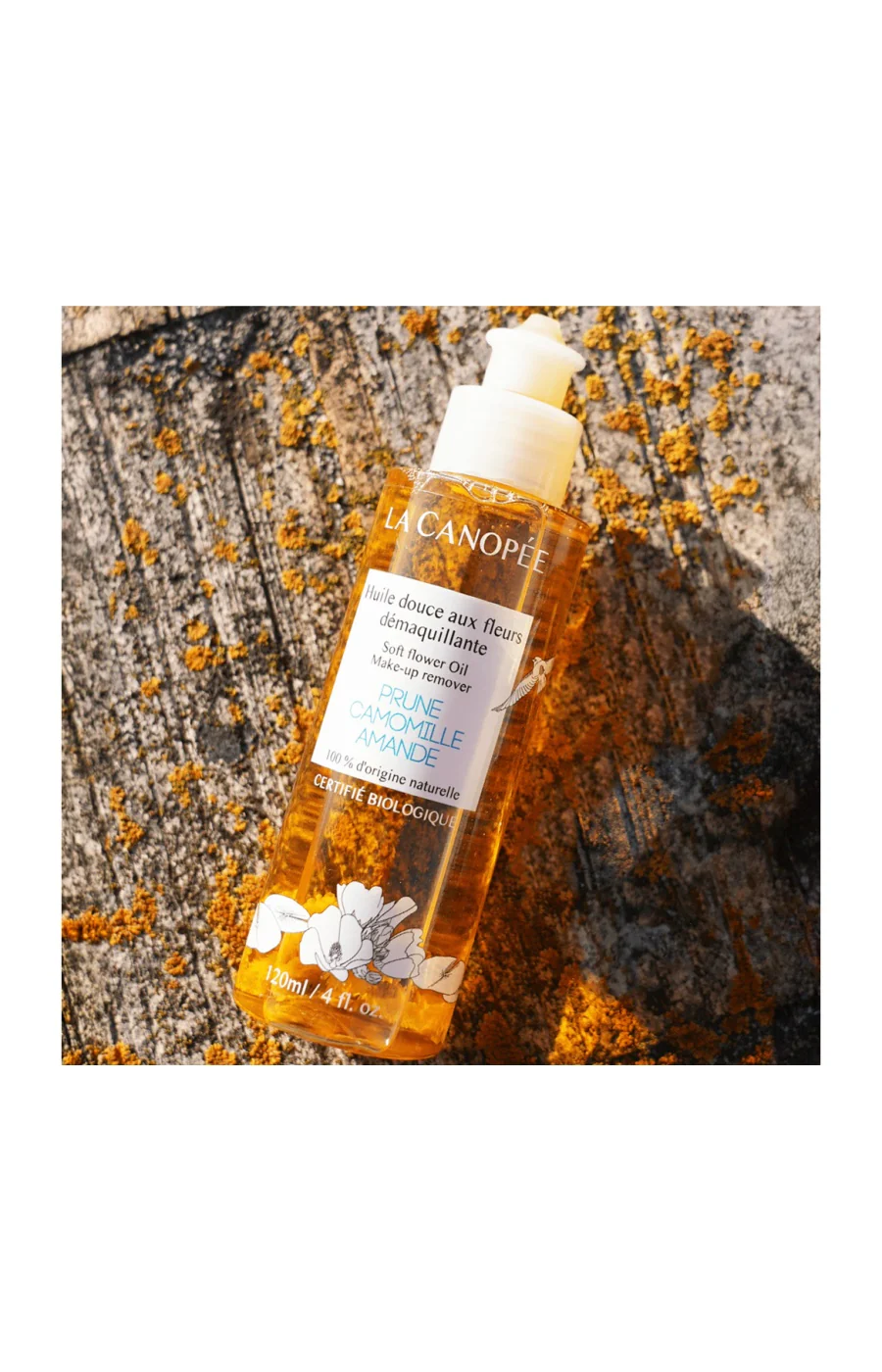 Huile douce démaquillante - Prune, camomille & lavande - Peaux sensibles - 120 ml - Image 2