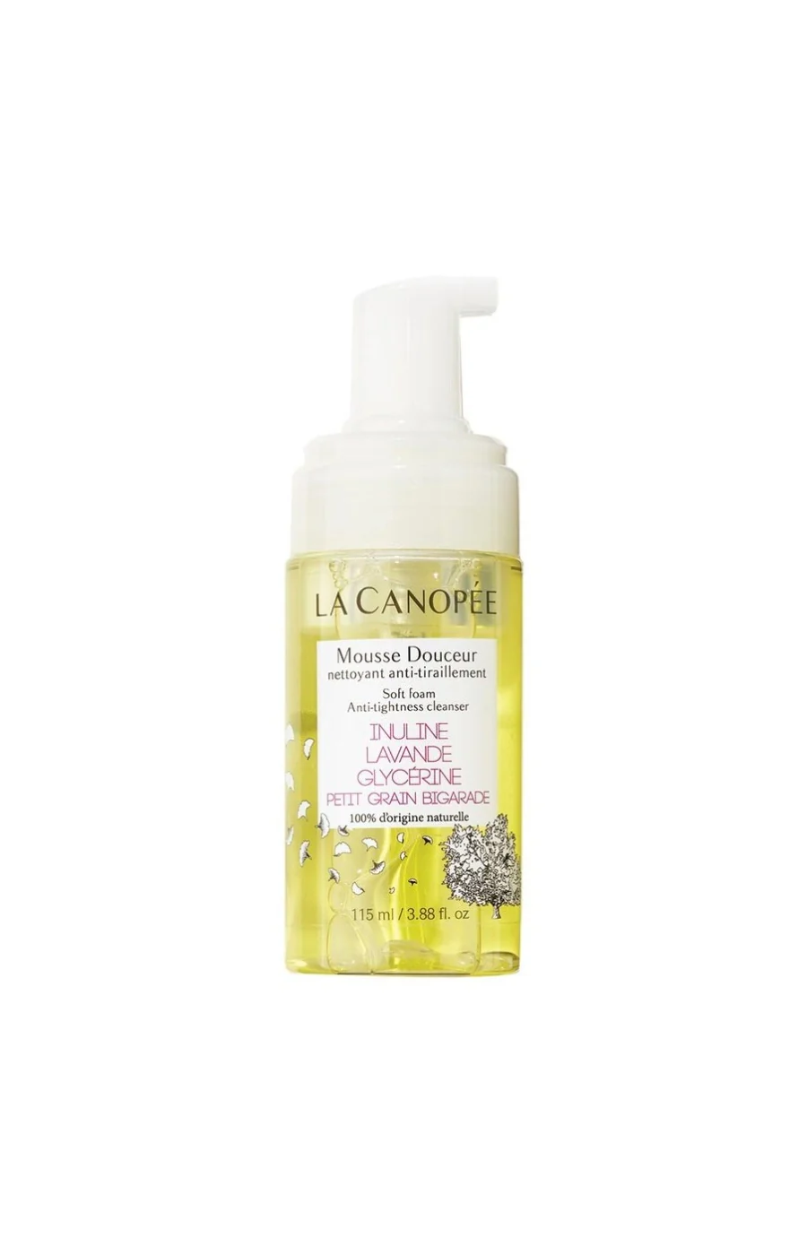 Mousse douceur nettoyante - Inuline, lavande, glycérine & petit grain - Visage - 115 ml
