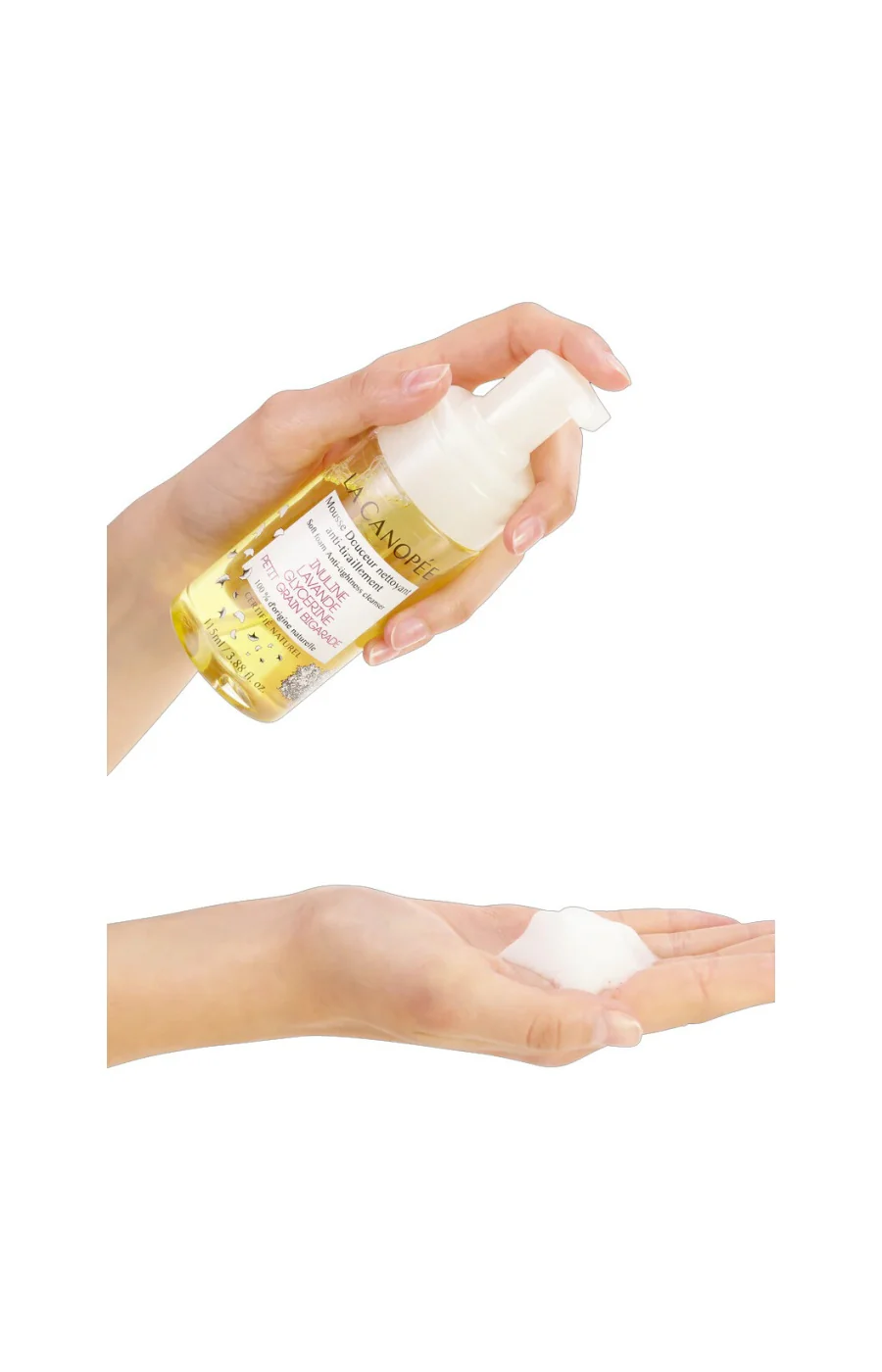 Mousse douceur nettoyante - Inuline, lavande, glycérine & petit grain - Visage - 115 ml - Image 3