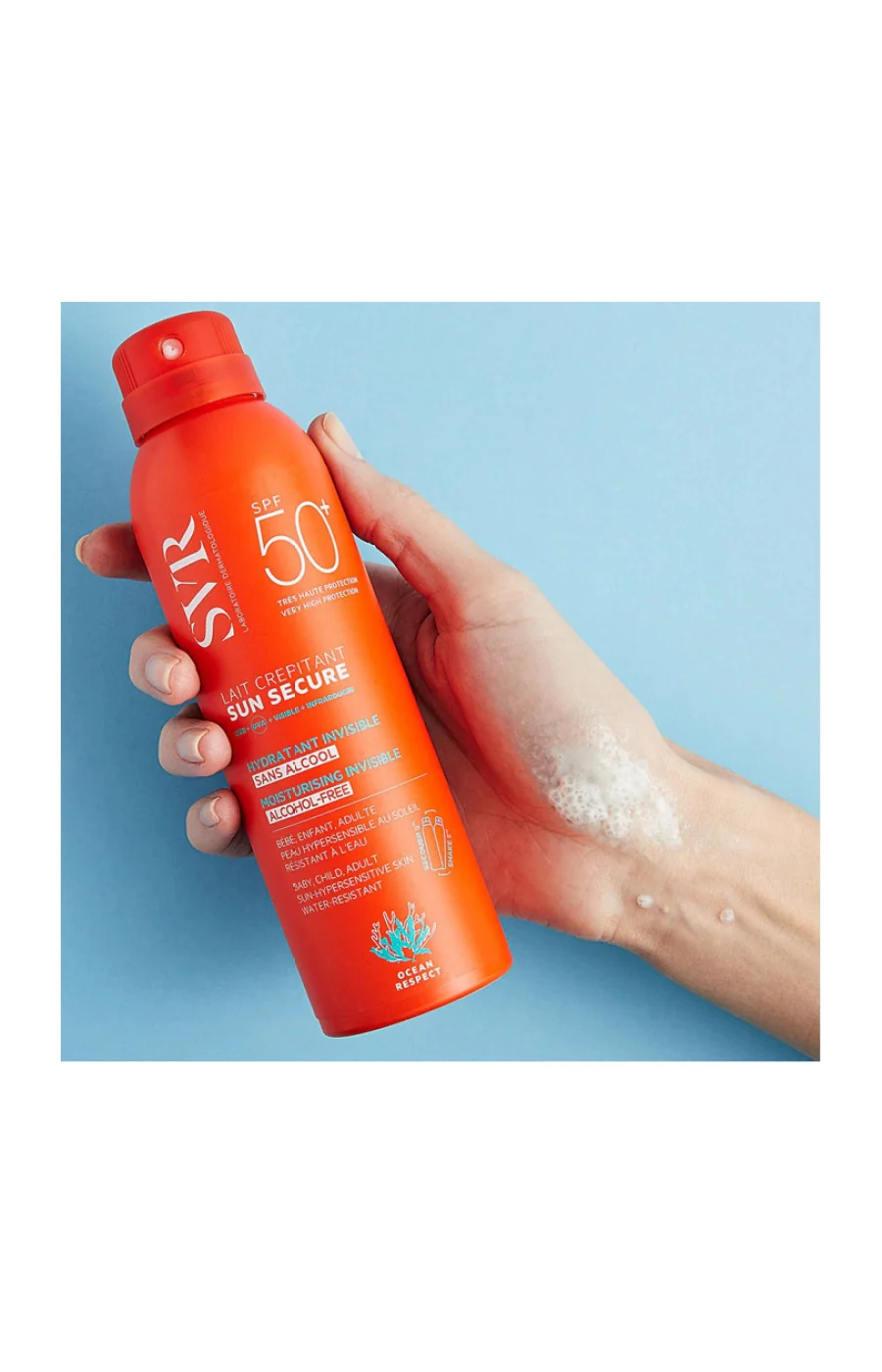 Lait solaire crépitant SPF 50+ - Sun Secure - Visage & corps - 200 ml - Image 2
