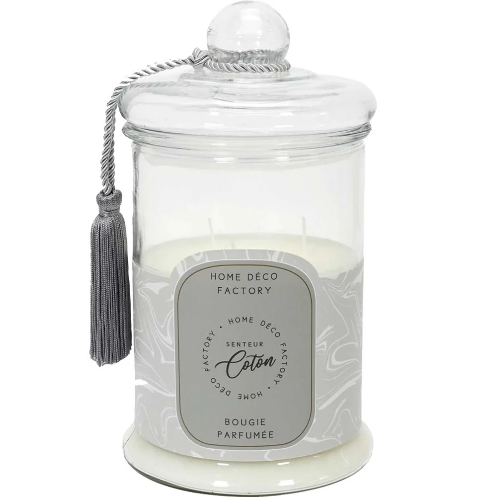 Bougie parfumée bonbonnière - Coton - 3,24 kg