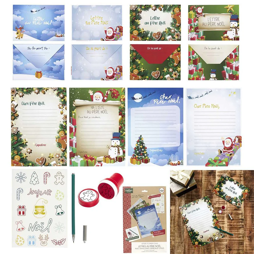 Kit de lettres au Père Noël à personnaliser - Enfant - Lot de 4 - Image 2