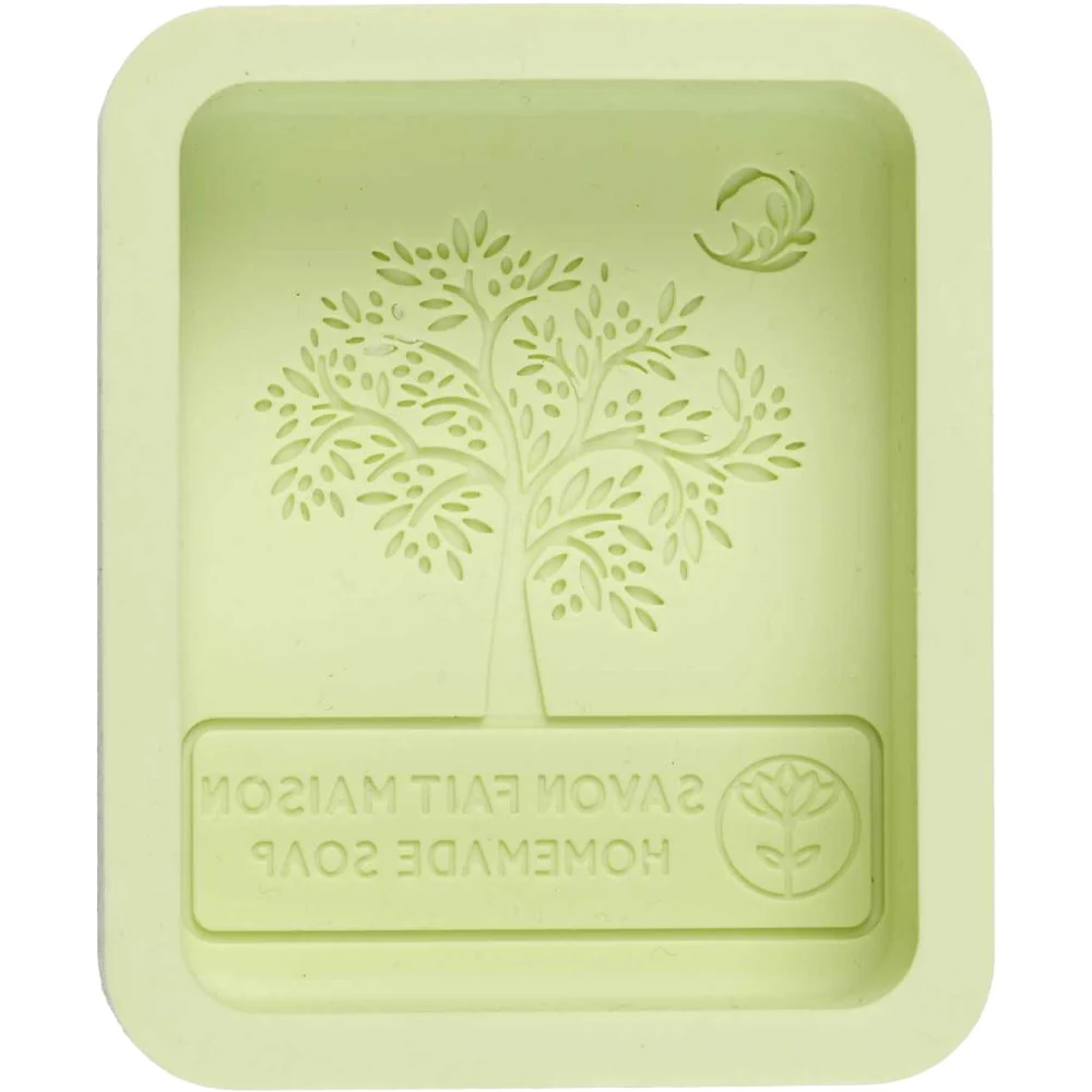 Moule à savon avec recettes - Silicone - Vert