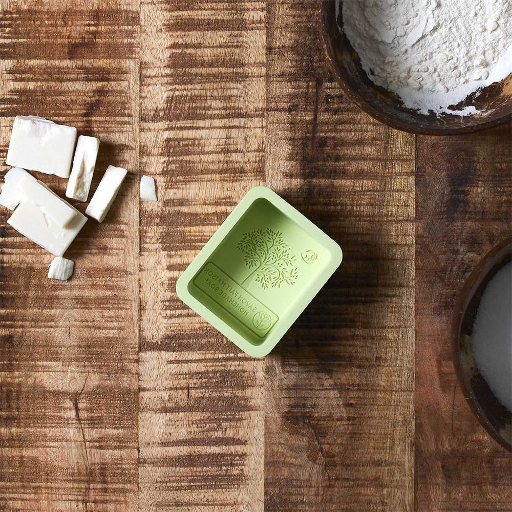 Moule à savon avec recettes - Silicone - Vert - Image 2