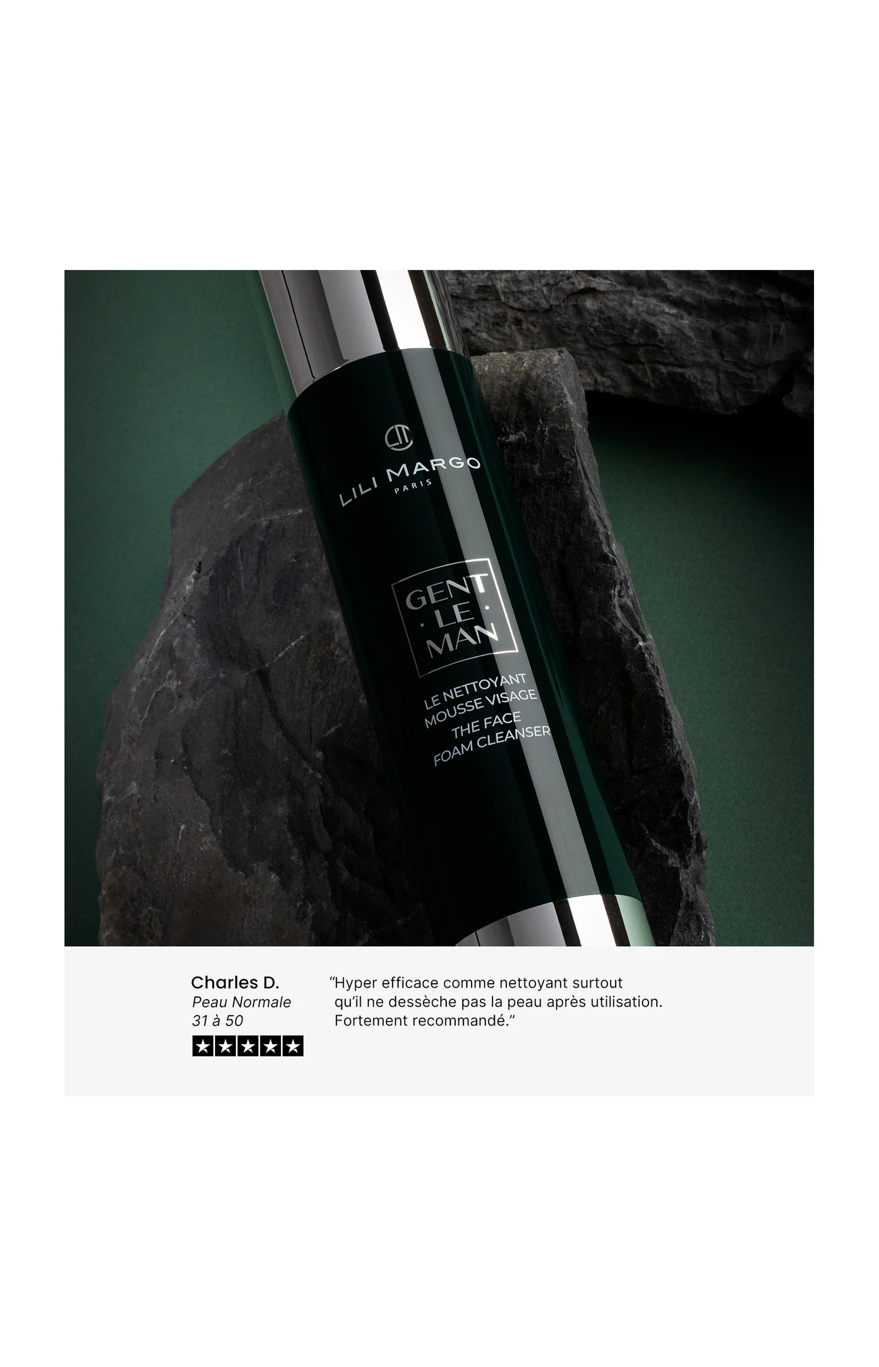 Mousse nettoyante - Gentleman - Homme - Visage - 120 ml - Image 4