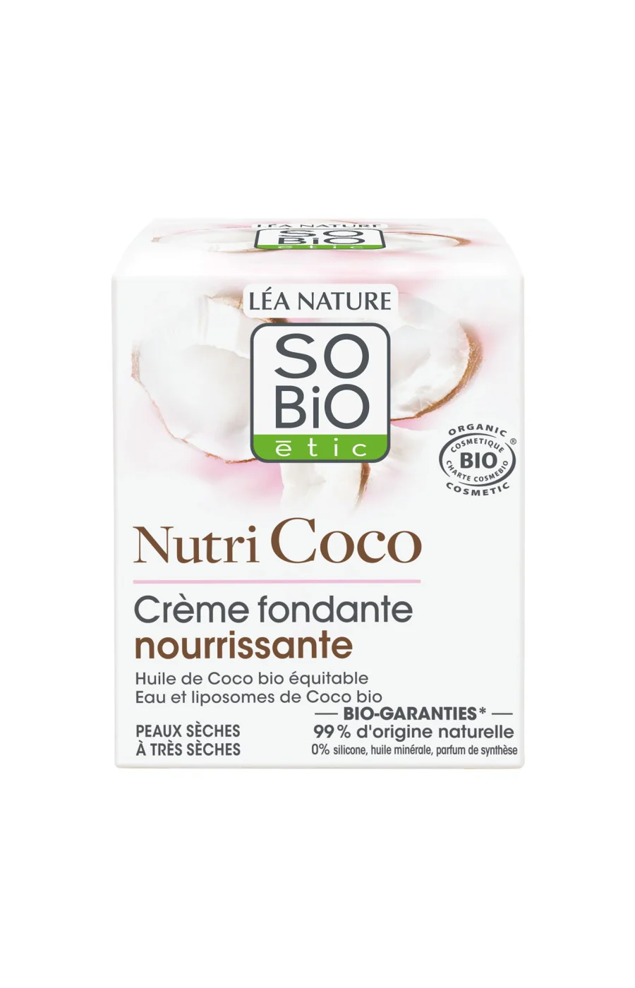 Crème fondante nourrissante - Nutri Coco - Peaux sèches à très sèches
