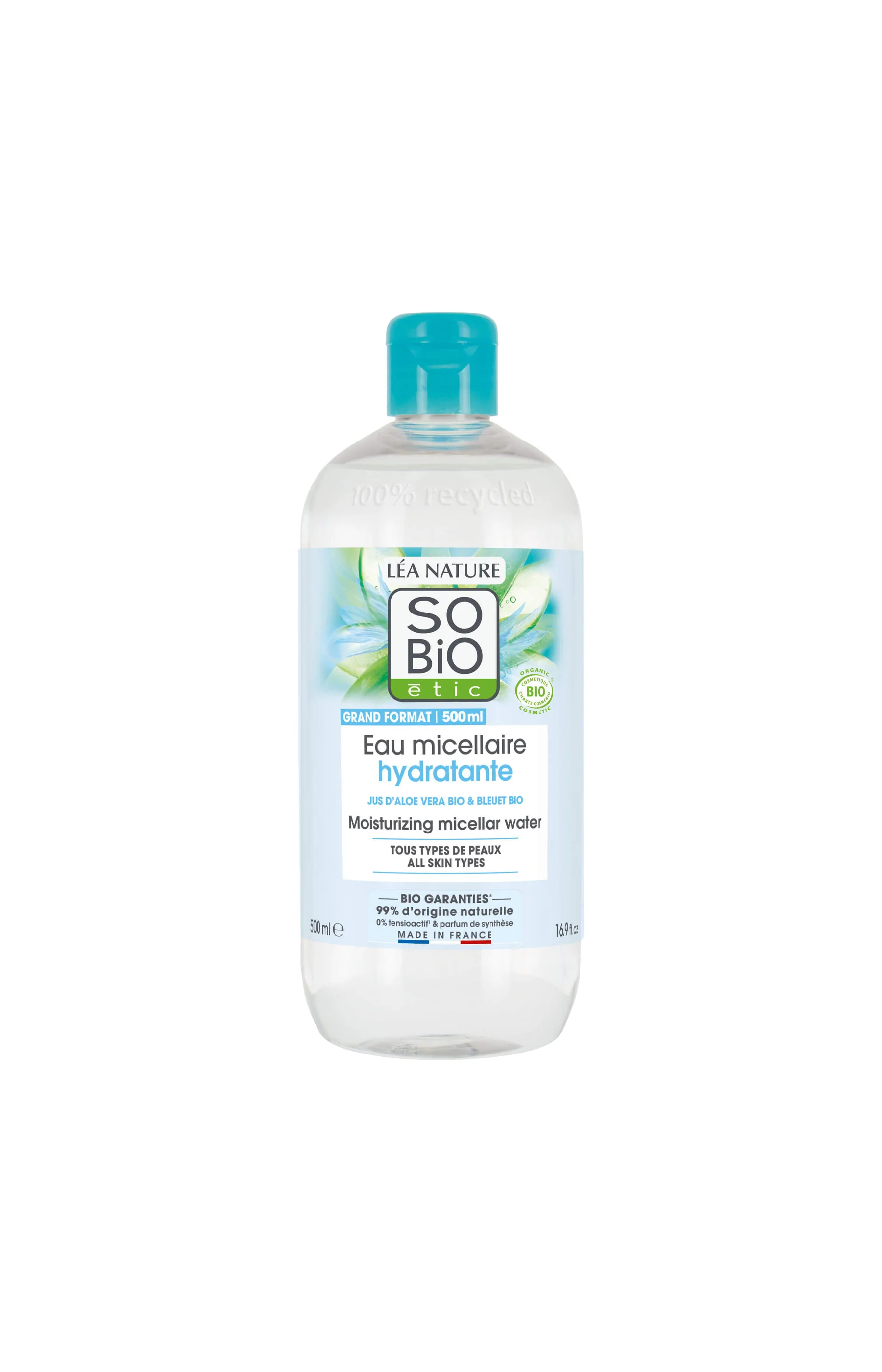 Eau micellaire hydratante bio - Aloe vera - Visage