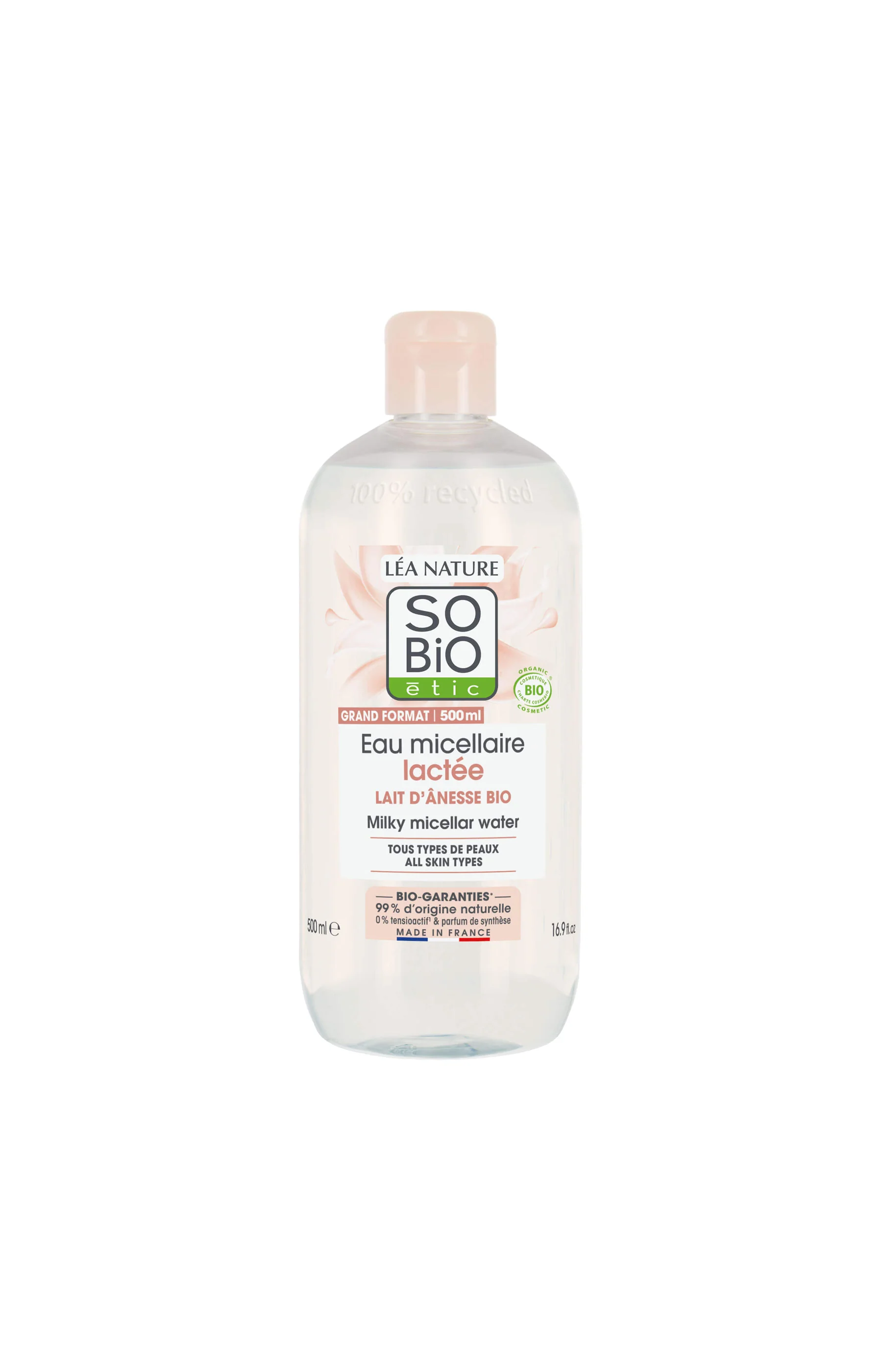 Eau micellaire lactée bio - Lait d'ânesse