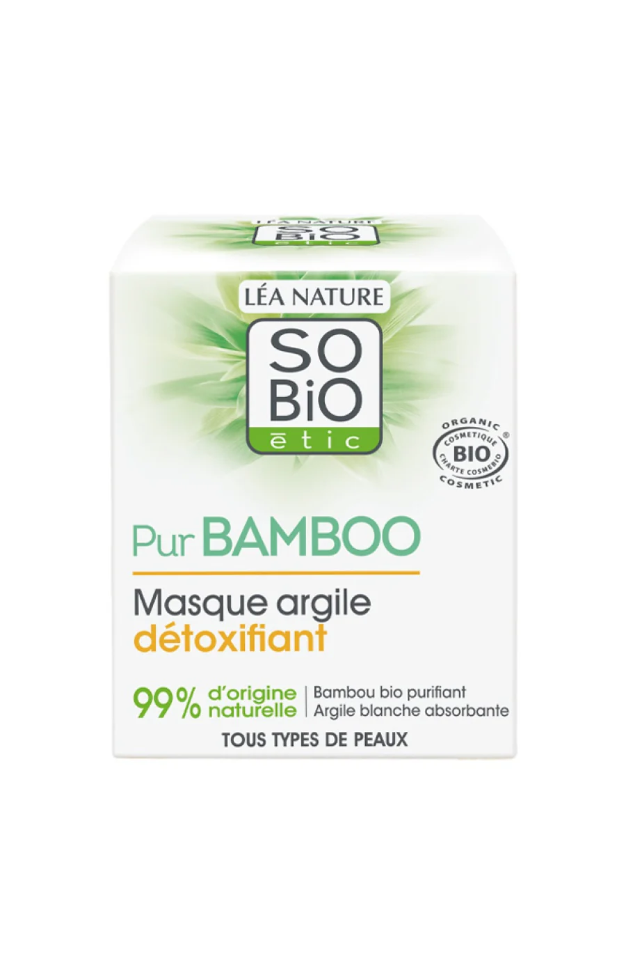 Masque à l'argile détoxifiant bio - Visage - Pur Bamboo - Image 2