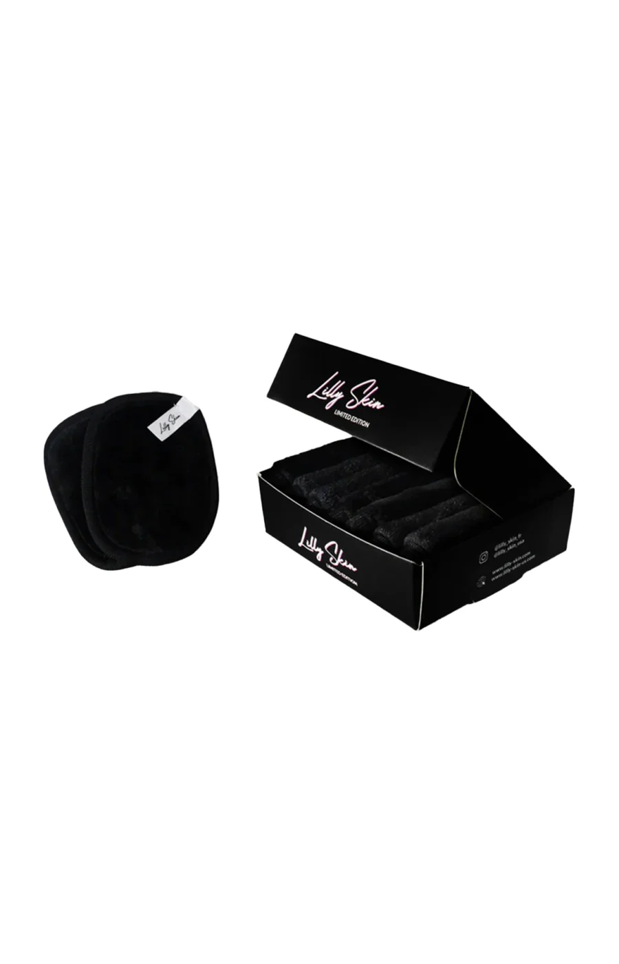 Disques démaquillants réutilisables XL - Black Edition - 7 unités