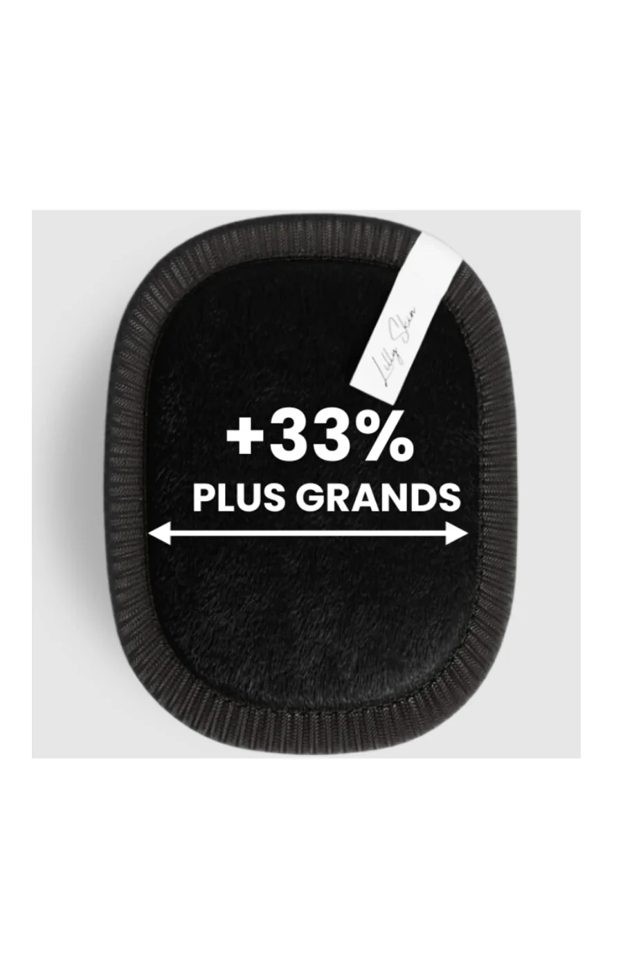 Disques démaquillants réutilisables XL - Black Edition - 7 unités - Image 3