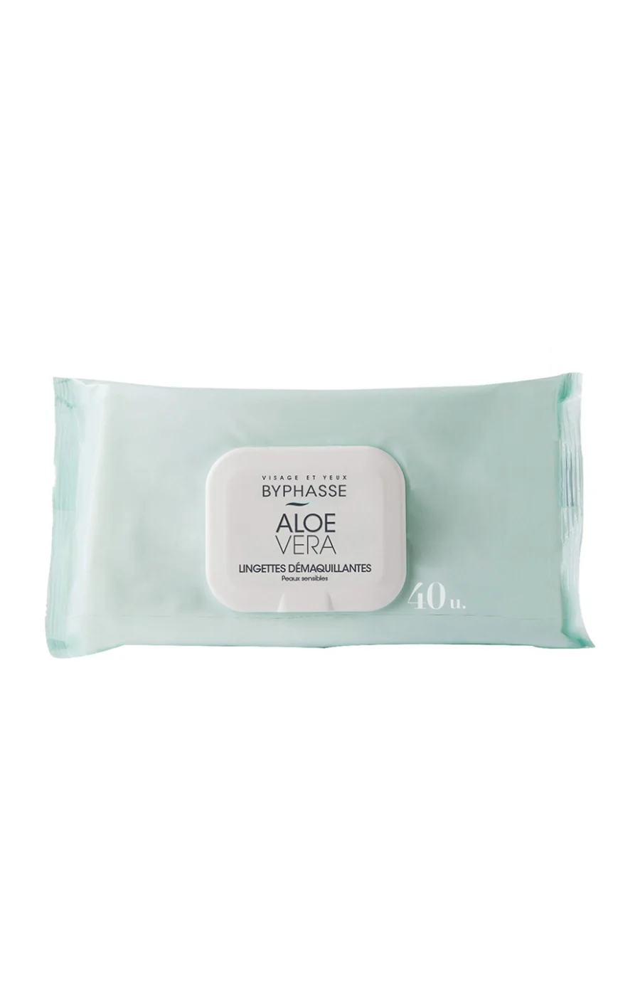 Lingettes démaquillantes à l'aloe vera - Peaux sensibles - 6 x 40 lingettes