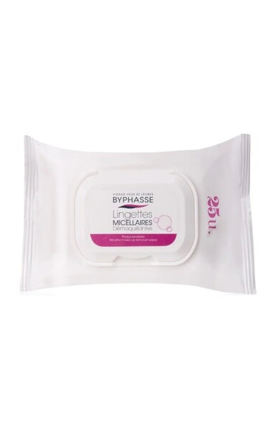 Lingettes démaquillantes à l'eau micellaire - Peaux sensibles - 6 x 25 lingettes