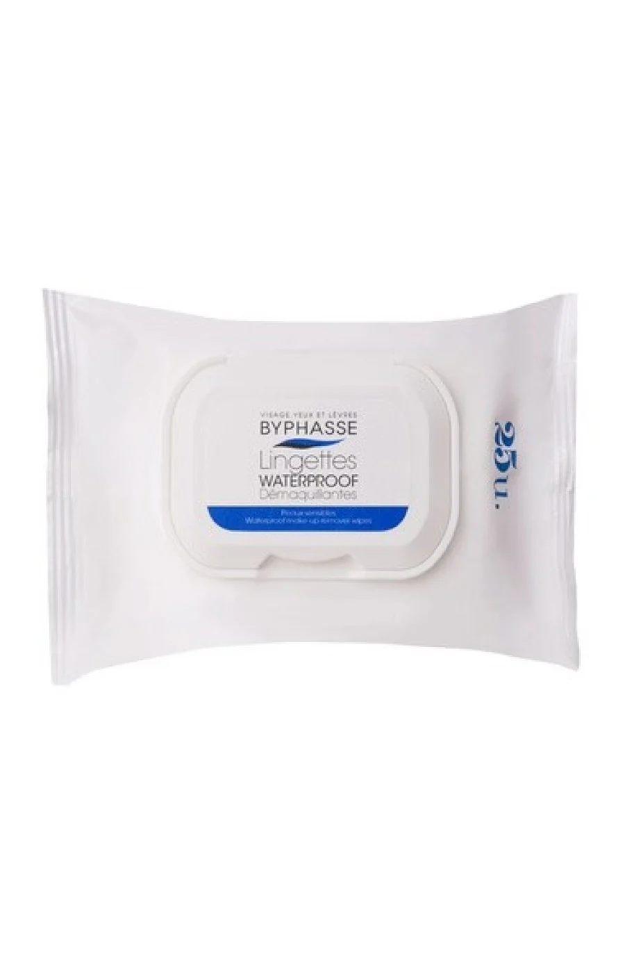 Lingettes démaquillantes waterproof - Amande douce & aloe vera - Peaux sensibles - 6 X 25 unités