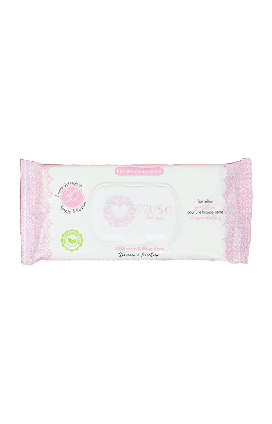 Lingettes intimes - Musc blanc - 3 x 30 unités