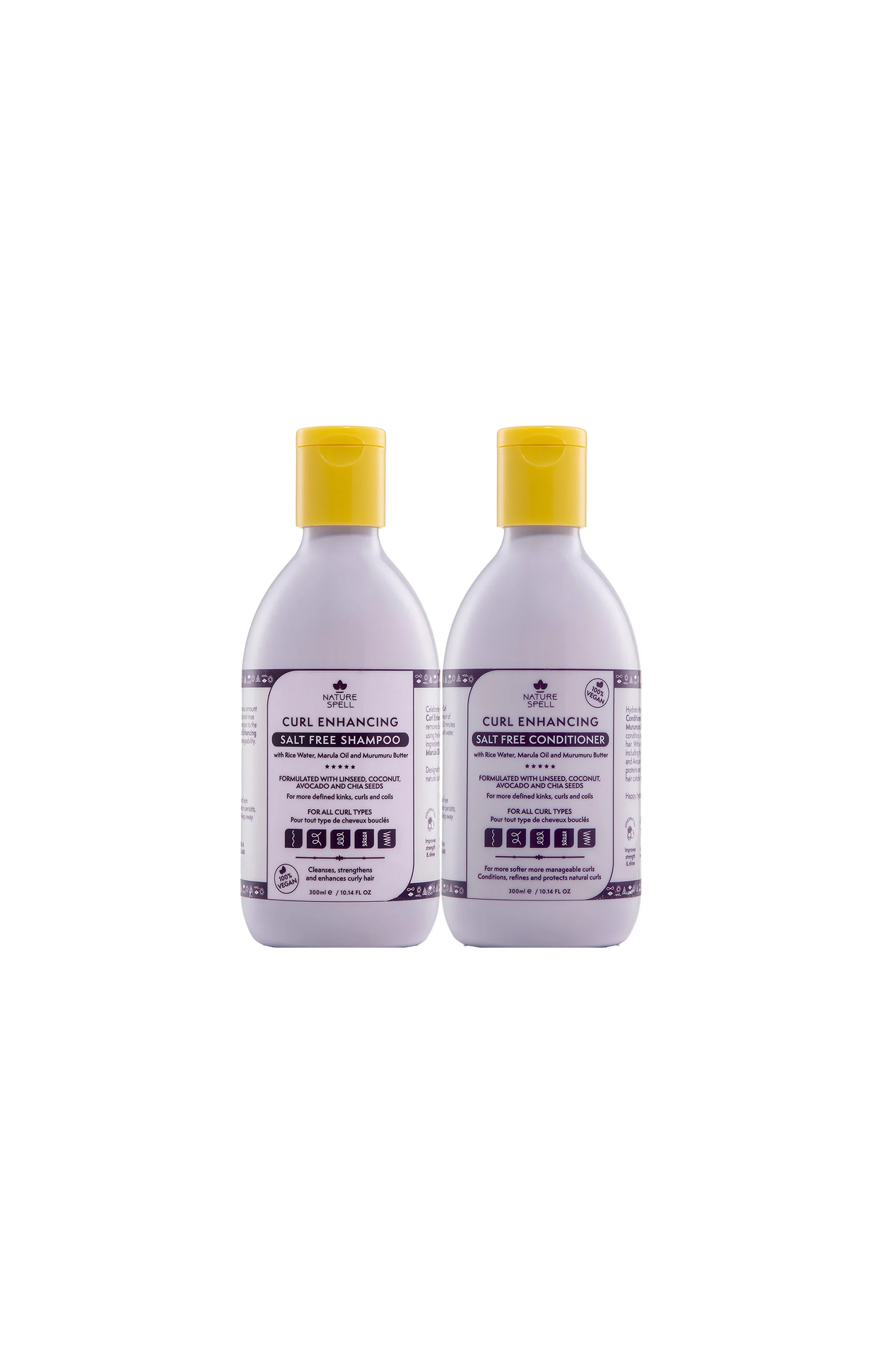 Lot cheveux bouclés - Shampooing & après-shampooing - 2 unités