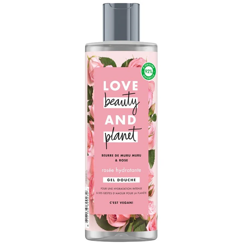Gel douche hydratant - Beurre de muru muru & rose - Peaux sèches - 400 ml