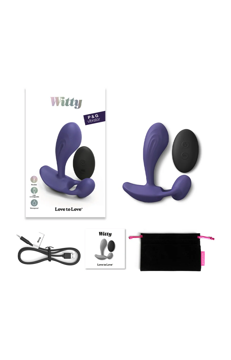 Vibromasseur télécommandé - Wiity - Violet - 10 modes - Image 2