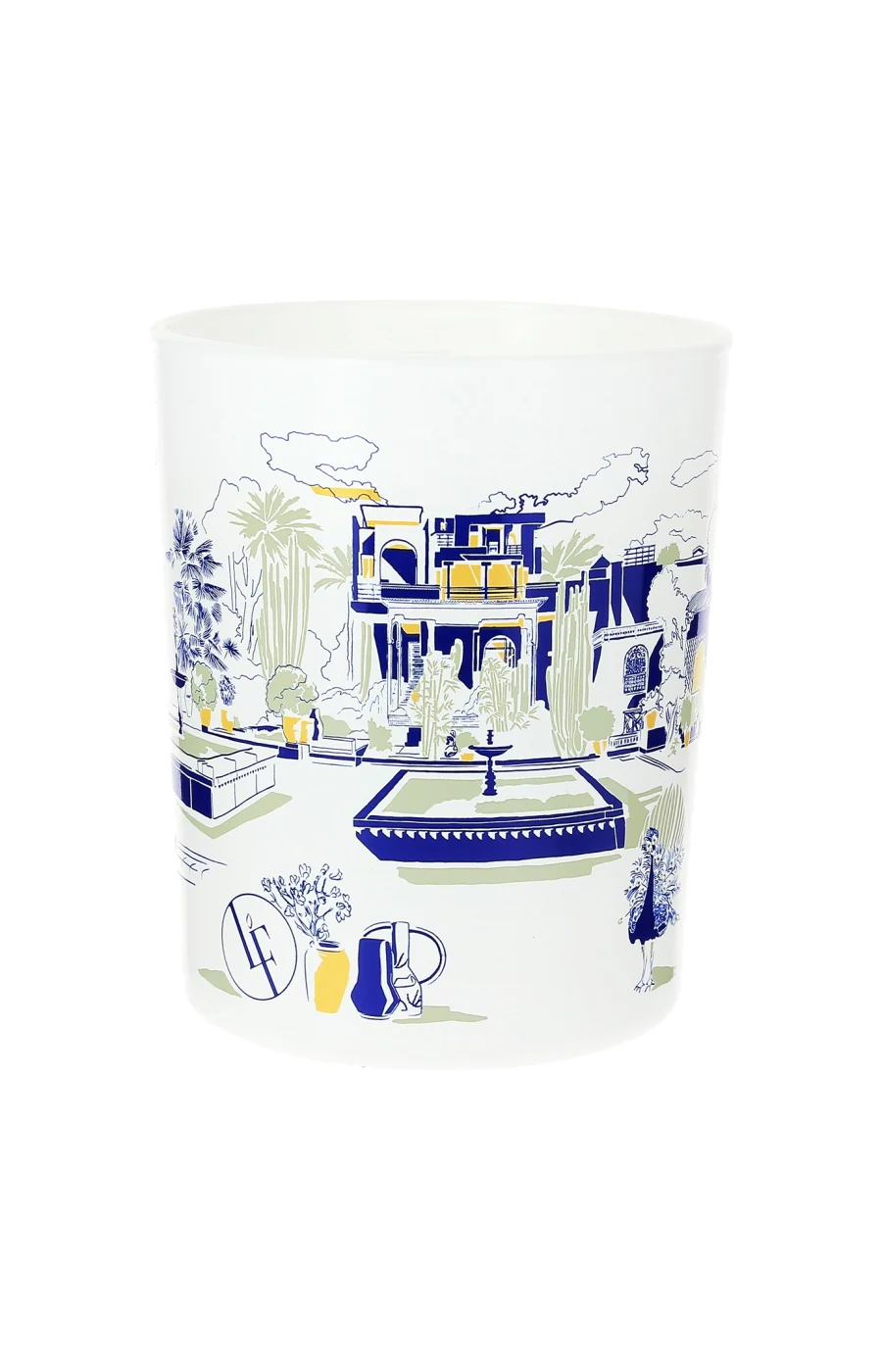 Bougie parfumée - Jardin bleu - Bambou & cactus - 180 g