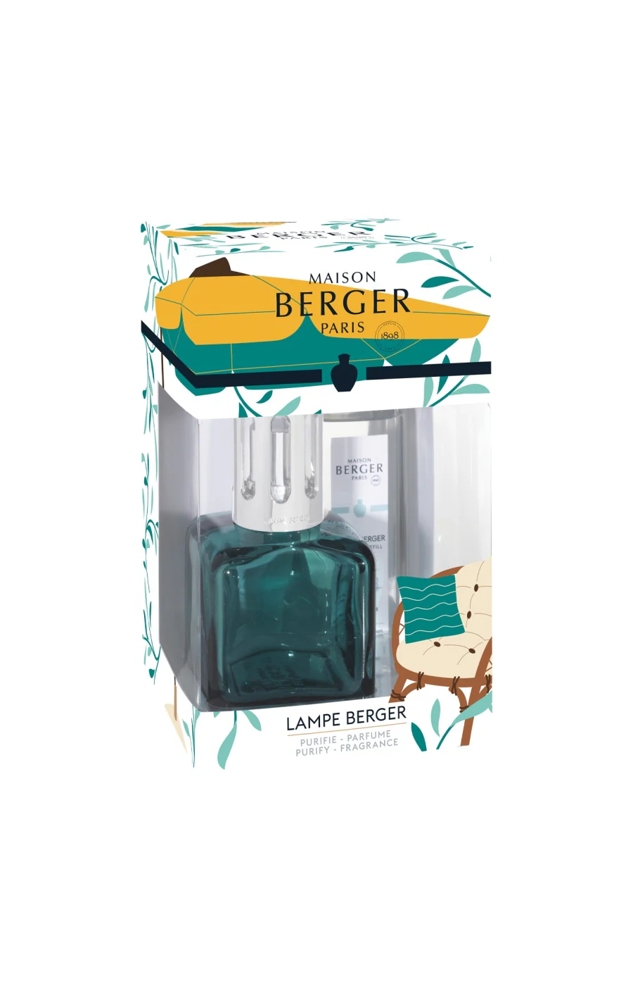Coffret lampe à catalyse - Glacon Verte Summer - Eau des menthes - 250 ml - Image 3