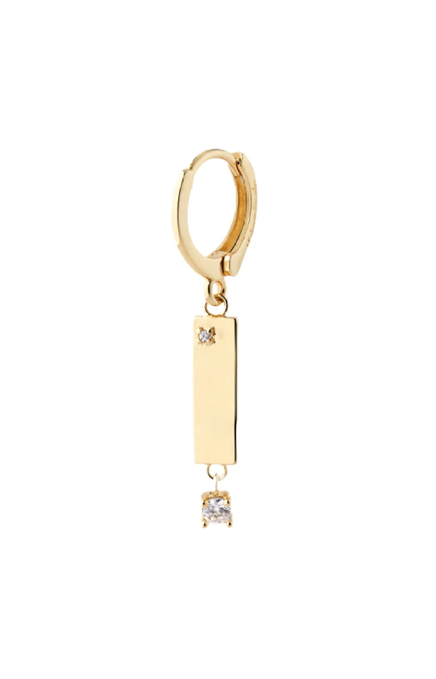 Boucle d'oreille - Candy Earring - Laiton doré or 1 micron - Image 2