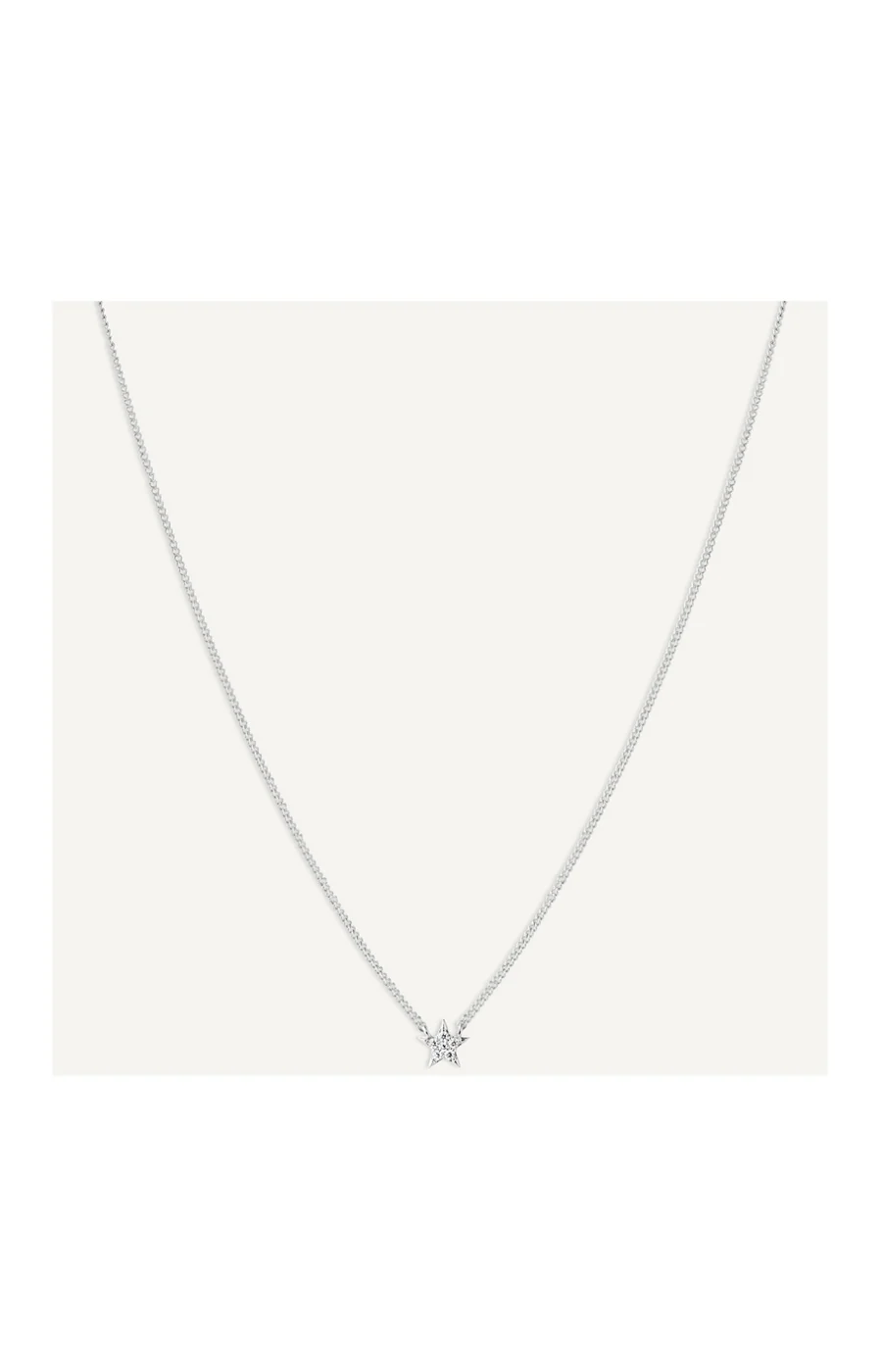 Collier - Star - Laiton argenté