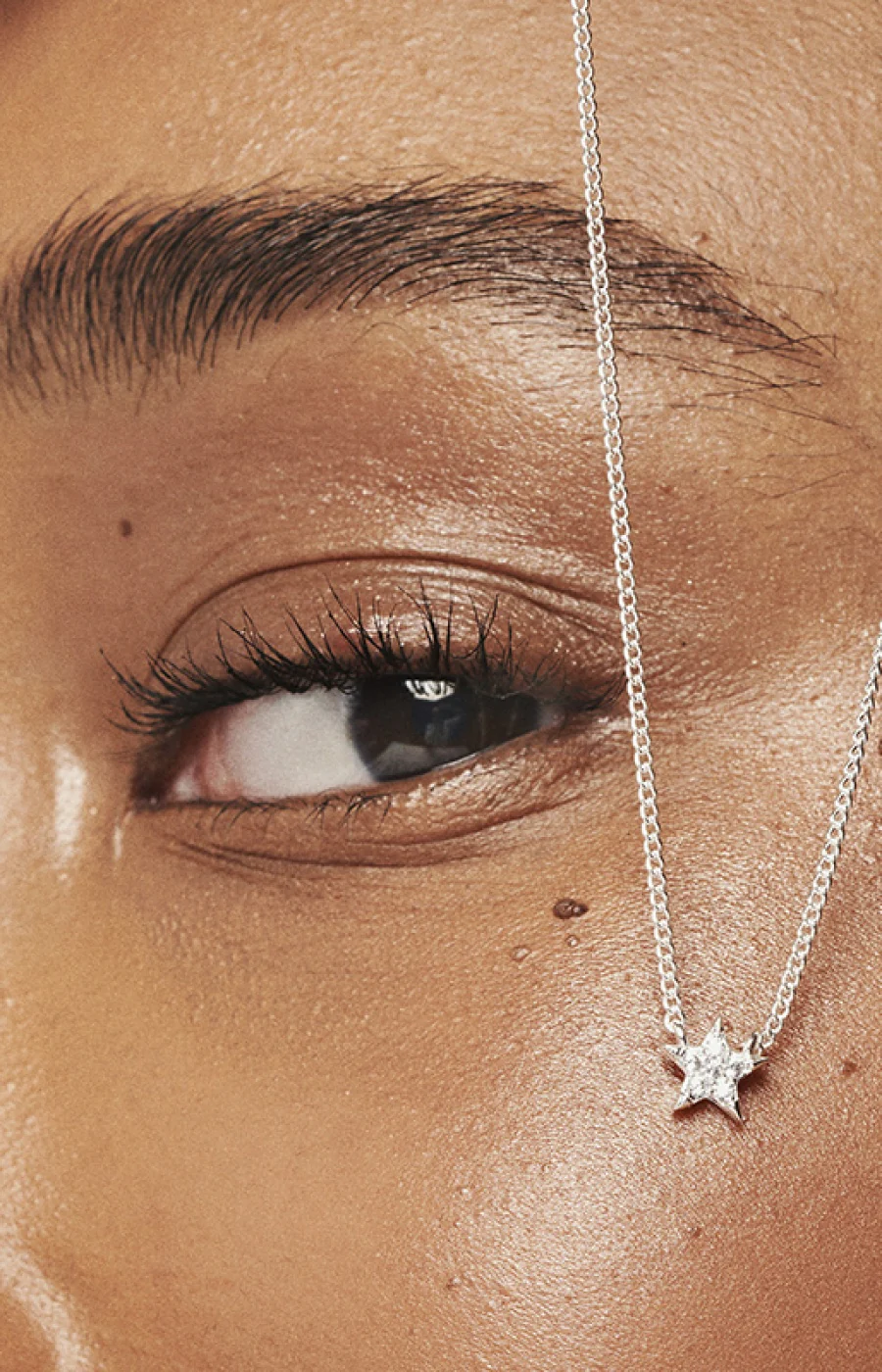 Collier - Star - Laiton argenté - Image 2