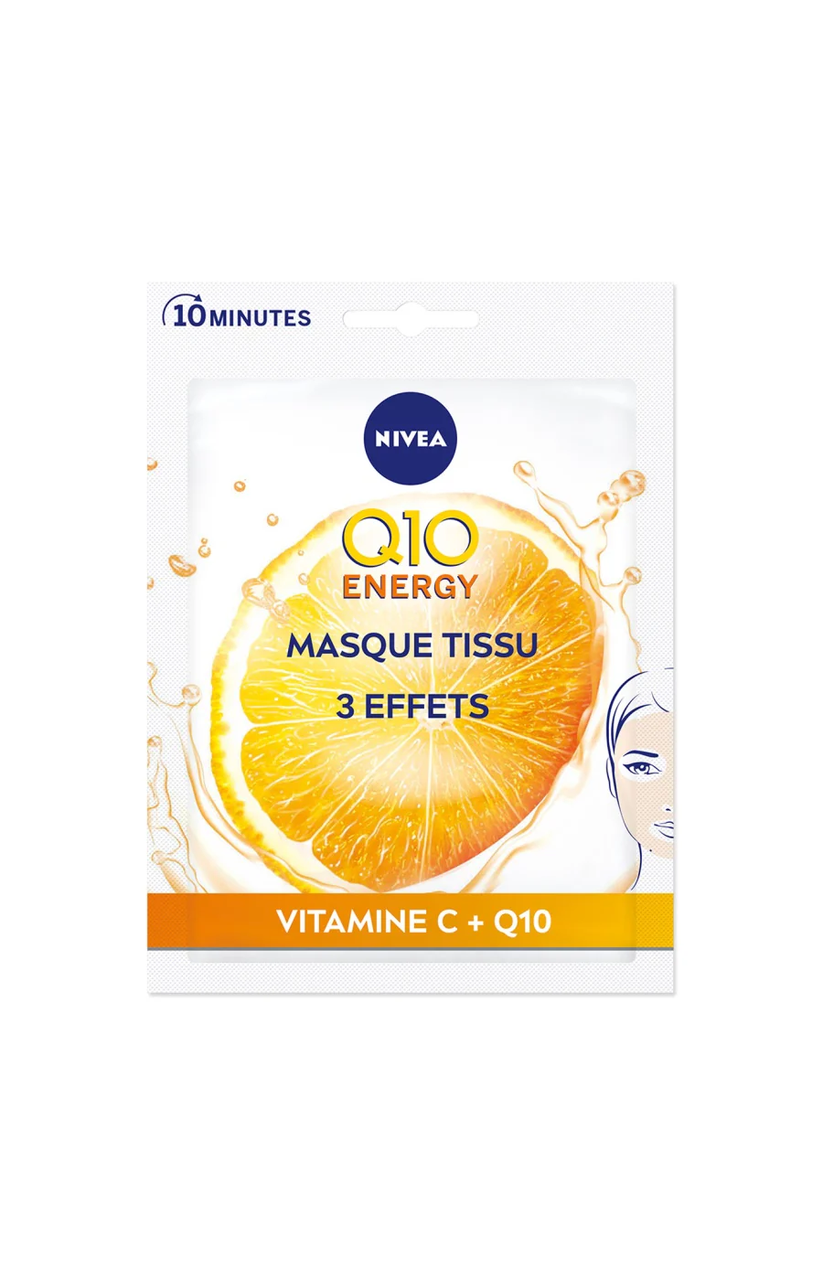 Masques tissu anti-oxydants - Q10 Energy - 2 produits