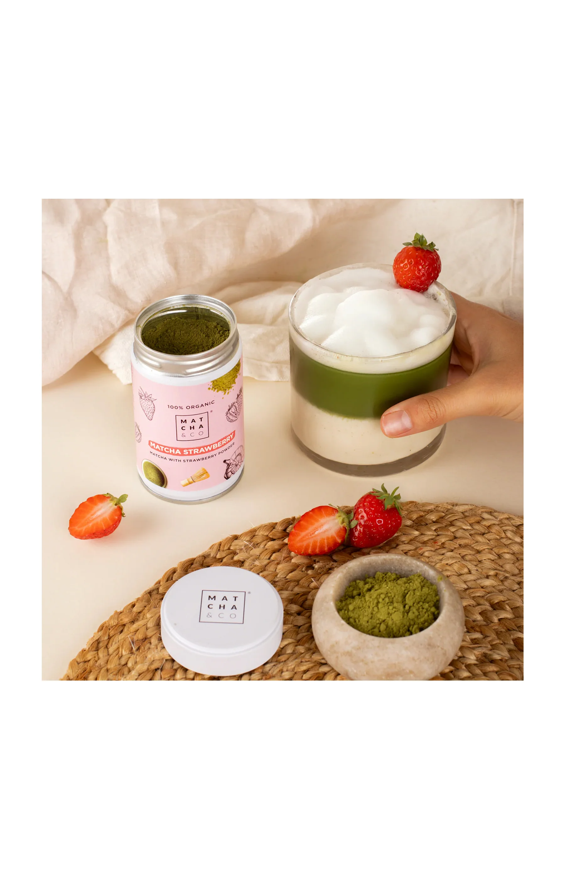 Matcha - Fraise - 80 g - Image 2