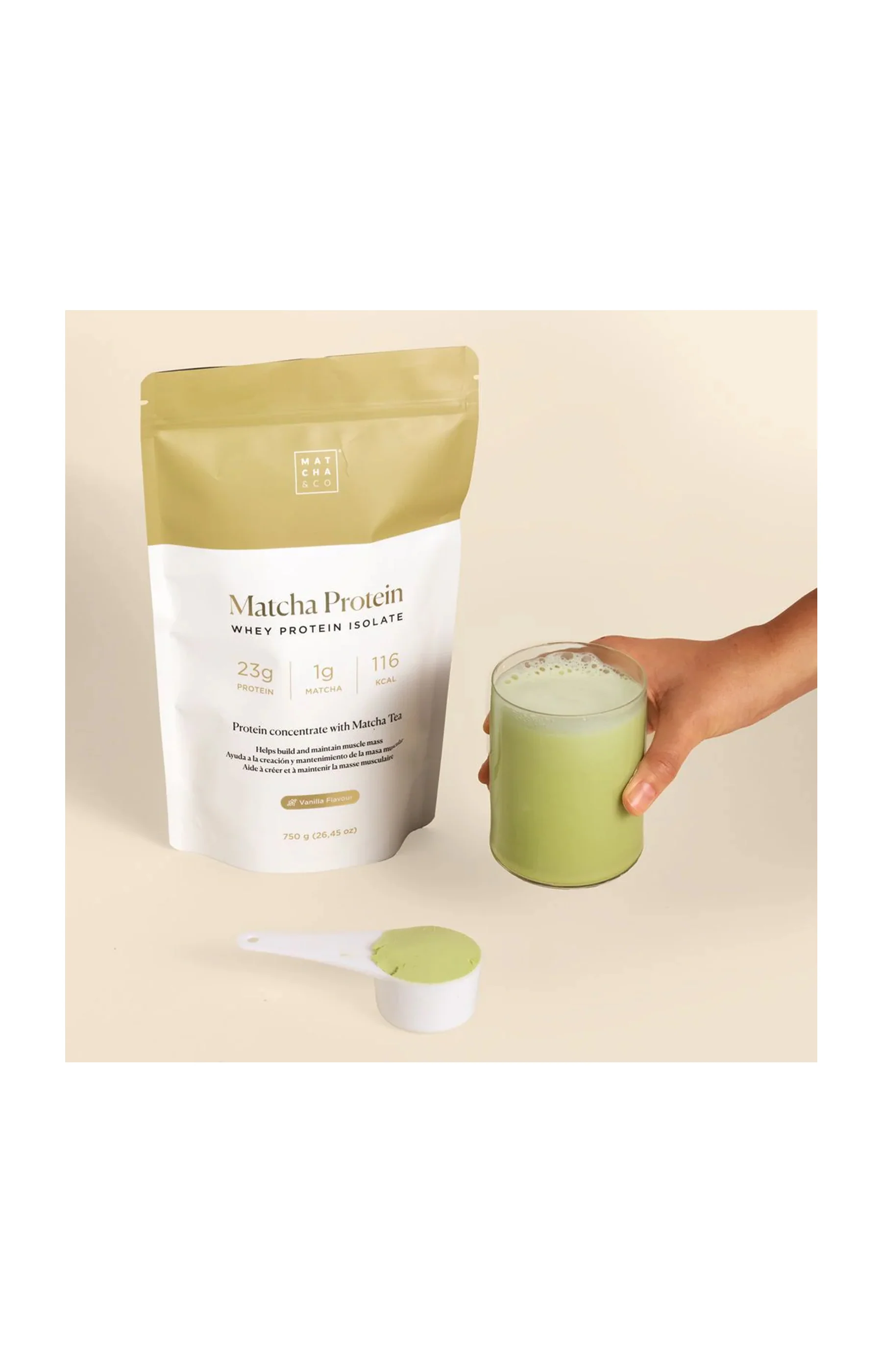 Matcha - Protéine Vanille - 750 g - Image 2