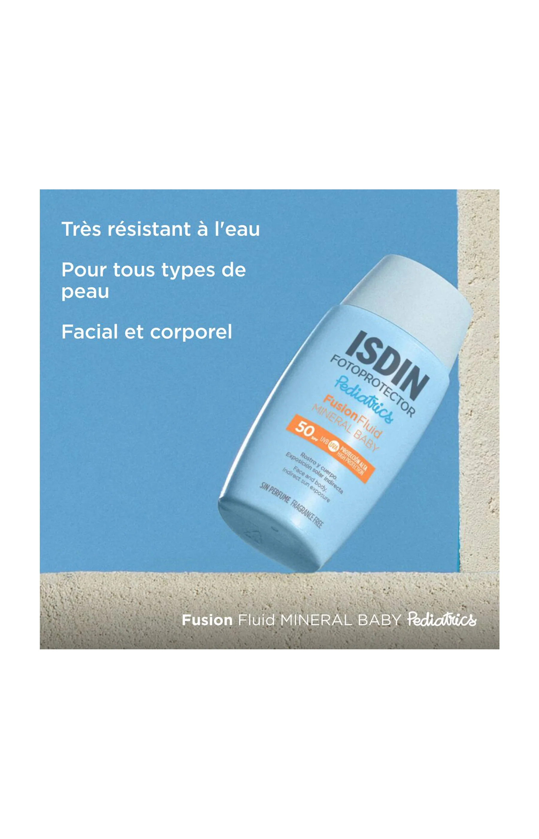 Fluide solaire minéral SPF 50 - Pediatrics Mineral Baby - Visage & corps - 50 ml - Enfant - Image 2