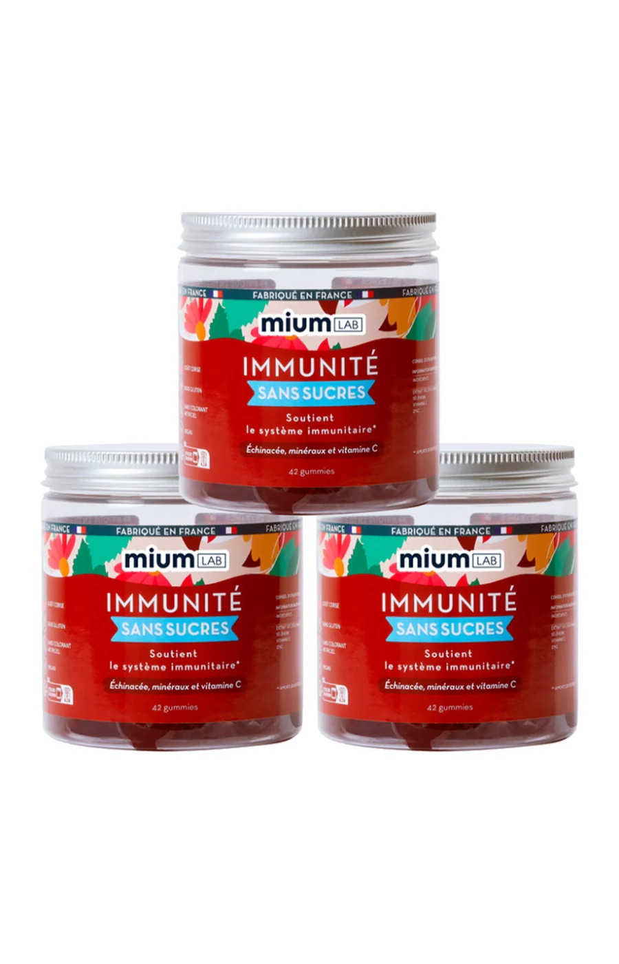 Cure gummies immunité - Cerise - Sans sucres - 2 mois
