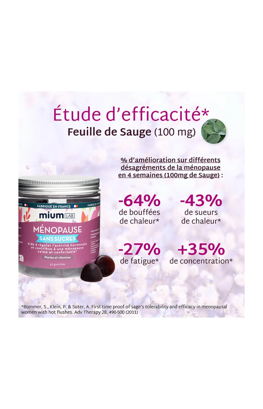 Gummies ménopause - Pomme & cassis - Sans sucres - 21 jours - Image 2