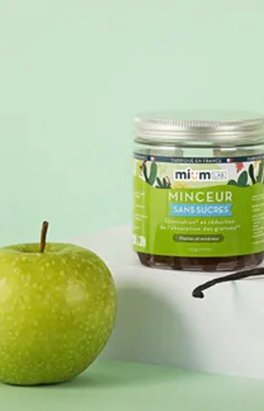 Cures gummies minceur - Pomme & vanille - Sans sucres - 3 mois - Image 2