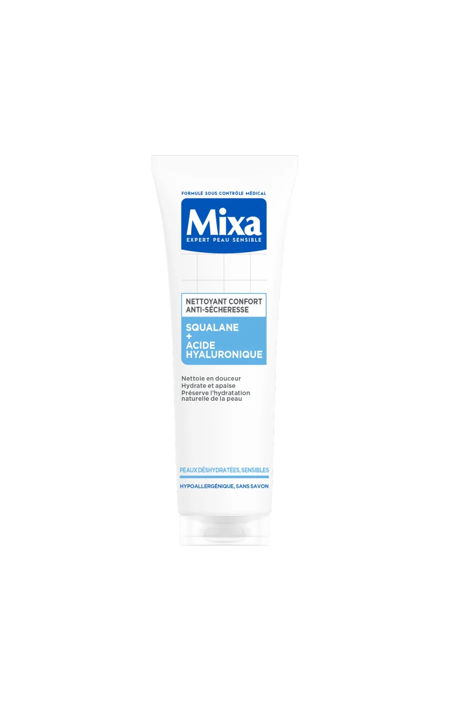 Gel nettoyant apaisant - Acide hyaluronique & squalane - Peaux sensibles - 200 ml