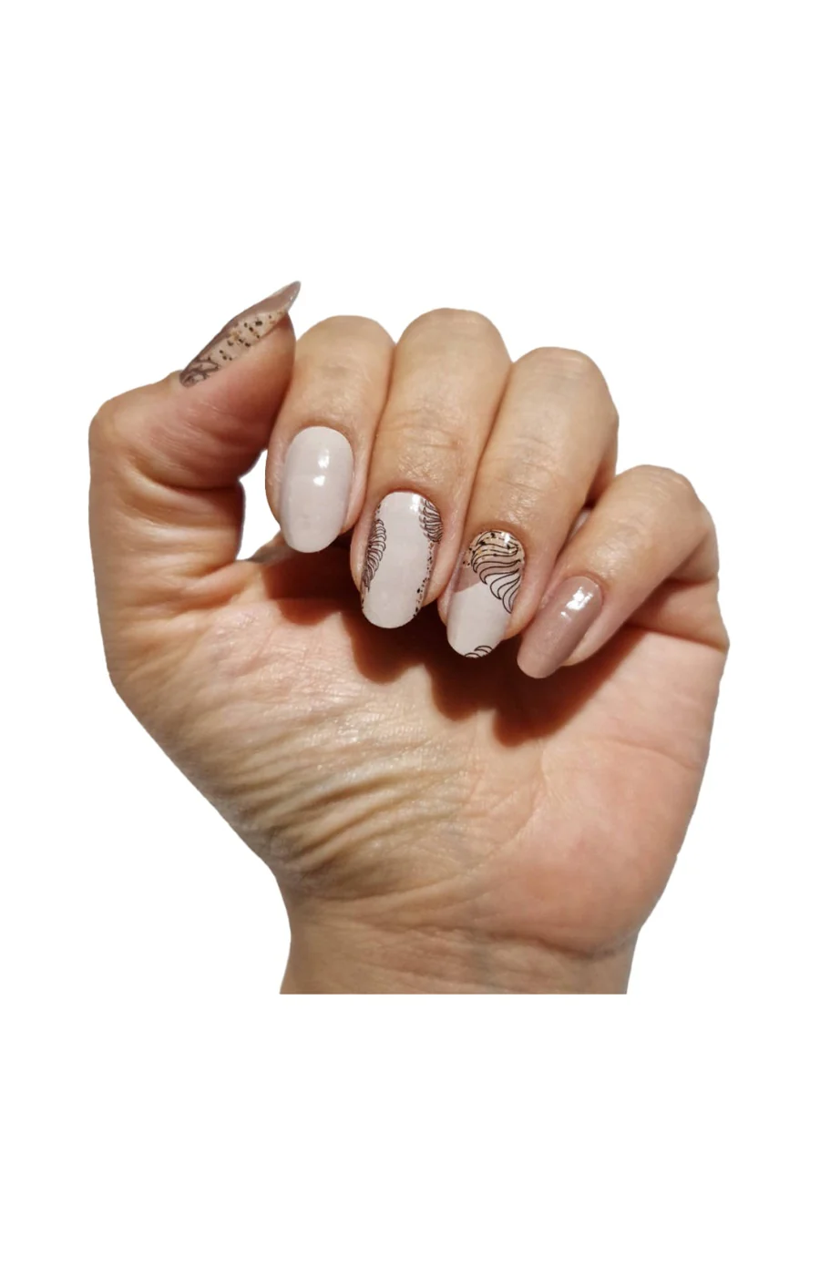 Vernis autocollant - Taupe Touch - 16 bandes - Image 2
