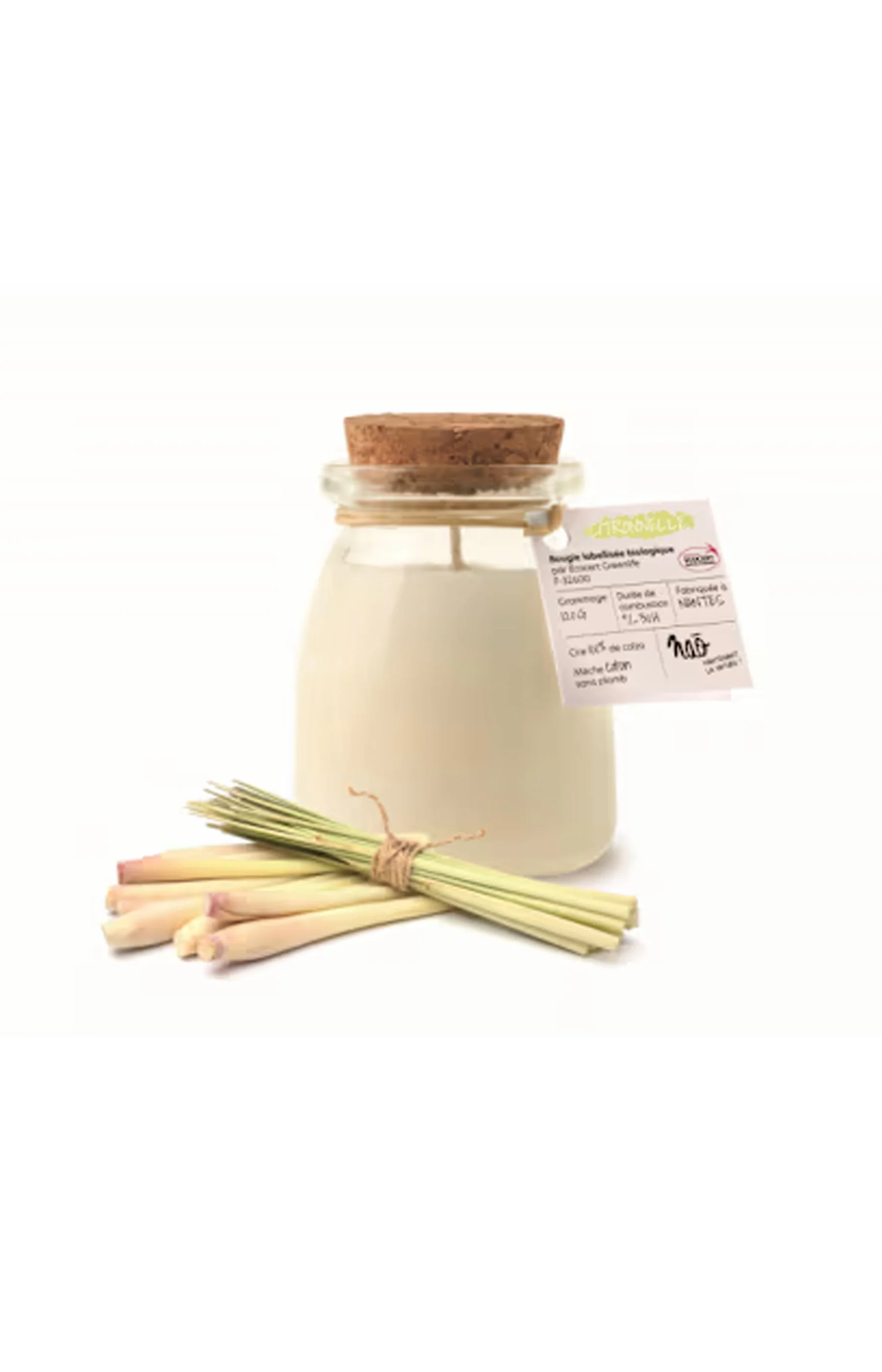 Bougie parfumée - Citronnelle - 30h