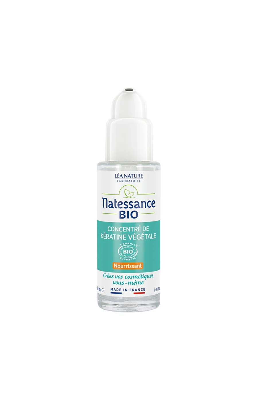 Concentré de kératine végétale bio - Cheveux - 30 ml