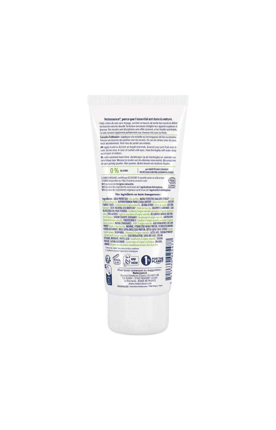 Crème ultra-nourrissante sans rinçage bio - Karité - Cheveux crépus ou frisés - 100 ml - Image 2